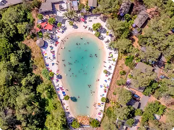 Réalisation de lagon en camping à Fréjus
