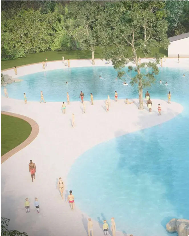 Design and development of shared swimming lagoons for collective use